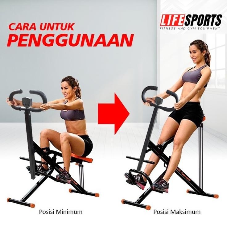 Despo Lifesports - New Alat Olahraga Horse Rider Hit Power Squat Lifesports Latihan Pengecil Perut P