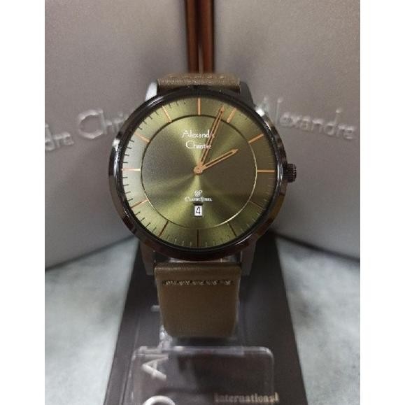 ALEXANDRE CHRISTIE AC8639 AC 8639 GREEN JAM TANGAN PRIA