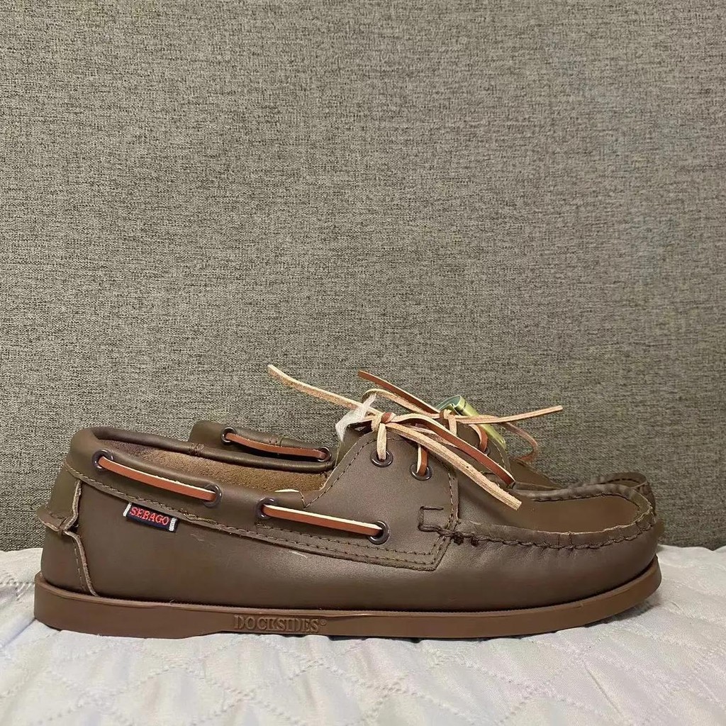 genuine leather handmade sebago classic boat shoes for men x605