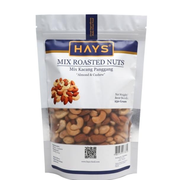 

X Roasted Nuts 250 Gram Kacang Almond & Mede/Mete Panggang Hays