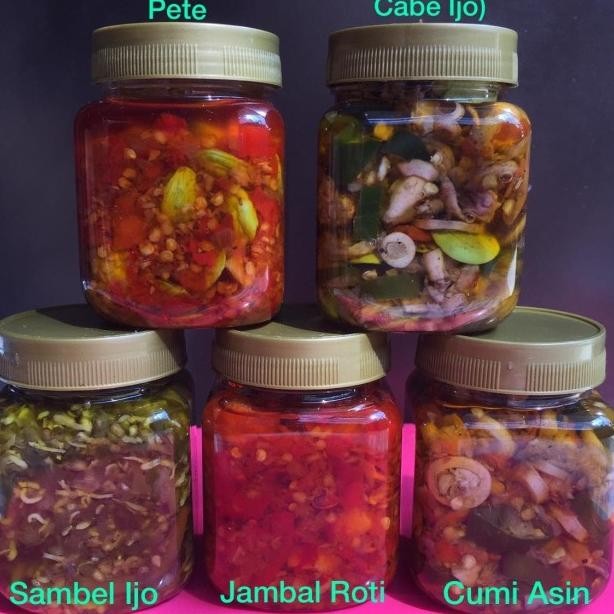 

Sambal Cu Asin Cabe Ijo Jambal Roti Rica Teri Medan Sambel Hijau