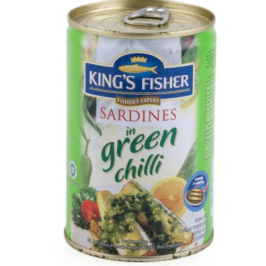 King'S Fisher Sarden Sambal Hijau Makanan Kaleng 425 G