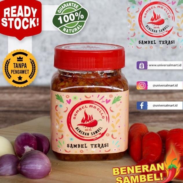 

Sambel Ma'Ello: Sambal Terasi 200Ml - Beneran Sambel