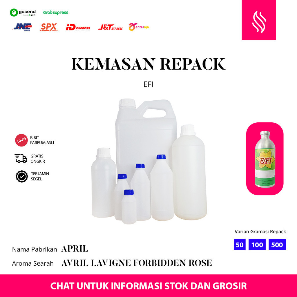 JUAL BIBIT PARFUM ASLI - EFI - APRIL - REPACK
