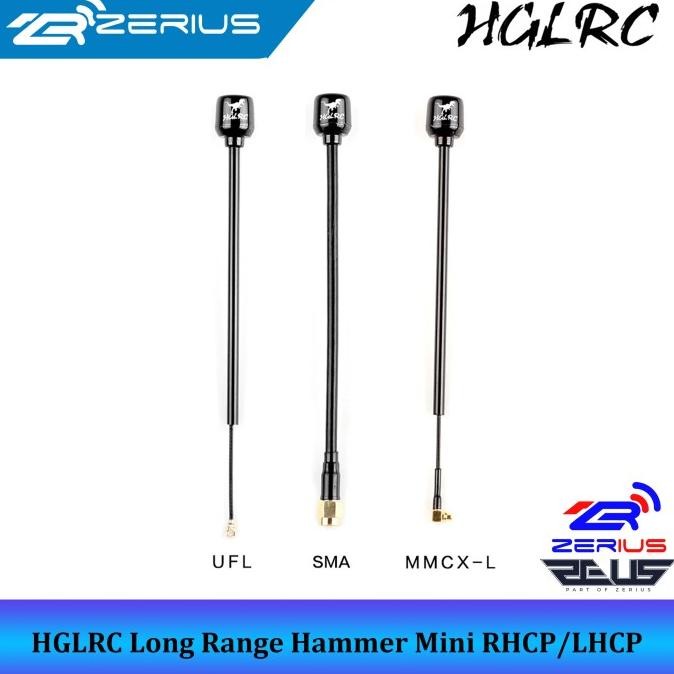 

Hglrc Long Range Hammer Mini Rhcp / Lhcp 2.5Dbi 5.8Ghz Antenna Original Dan Terpercaya