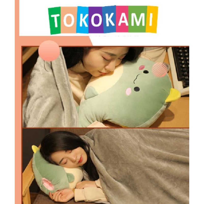 Boneka Balmut Bantal Selimut Karakter Dino