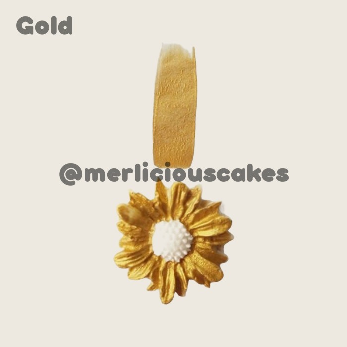 

My Flavor Gold Shimmer for Cake Painting Pewarna Makanan Halal