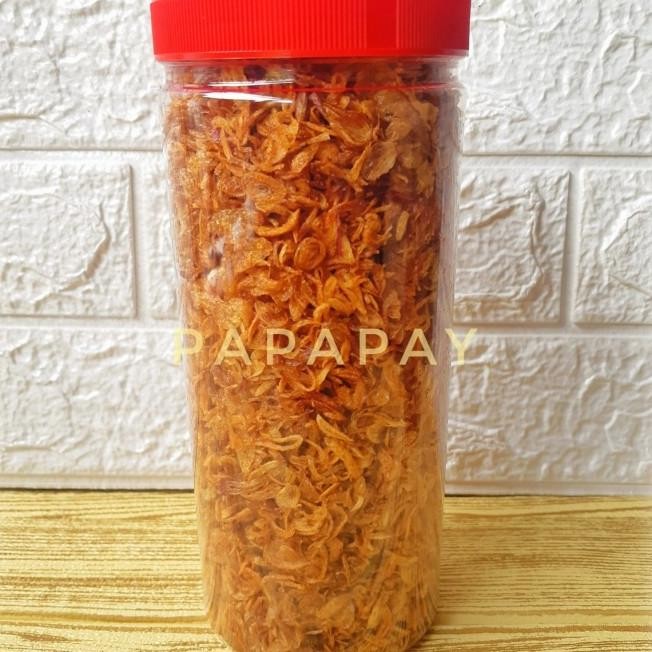 

Bawang Goreng Brebes Murni Tanpa Tepung / Toples 1 Liter / Tanpa