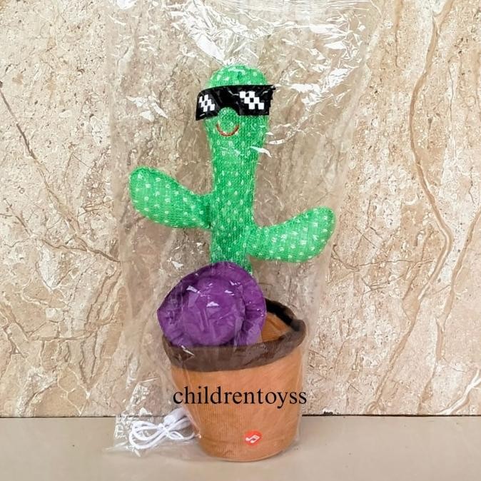Mainan kaktus/kaktus ngomong/kaktus viral/kaktus joget/boneka kaktus