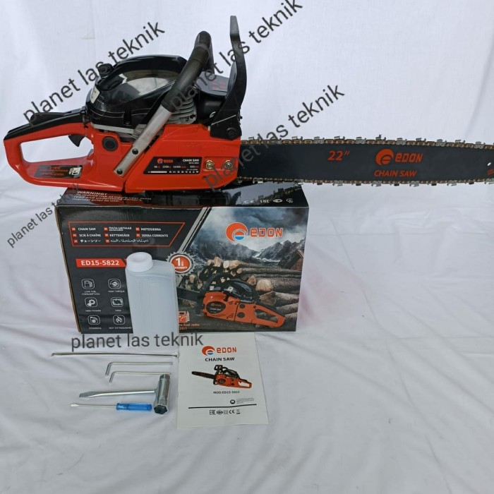 Gergaji mesin ED15 5822 Chainsaw 22 inch gergaji kayu EDON