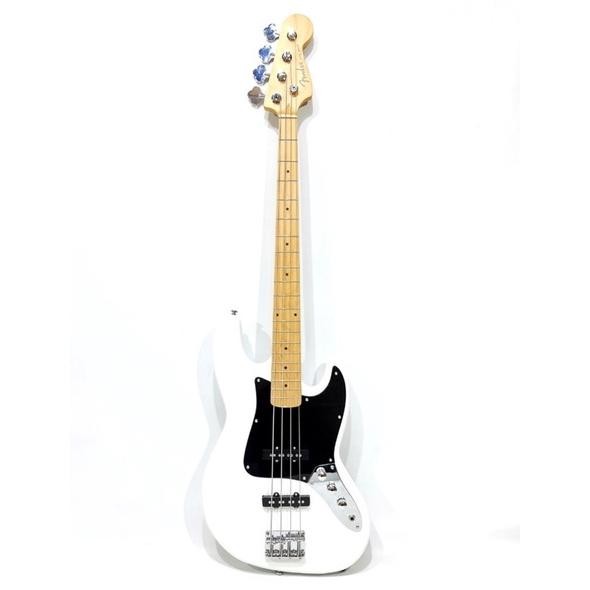 Bass Listrik Elektrik Merk Fender Jazz Bass Warna Putih Bonus Kabel Jack Jakarta Murah