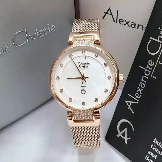 ALEXANDRE CHRISTIE AC2752 AC 2752 RoseGold JAM WANITA ORIGINAL
