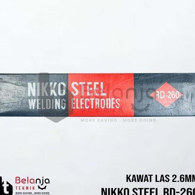 Nikko Elektroda Steel Baja Lunak RD 260 Kawat Las 26MM 5 KG