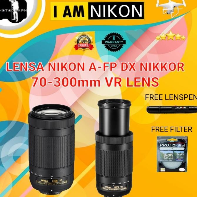 Lensa Nikon A-Fp 70-300Mm Vr - Nikon A-Fp 70-300 F/4.5-6.3 Ed Vr Lens Original