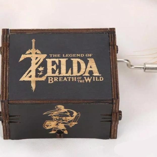 Kotak Musik Zelda Wooden Music Box Vintage Kado Mainan Unik