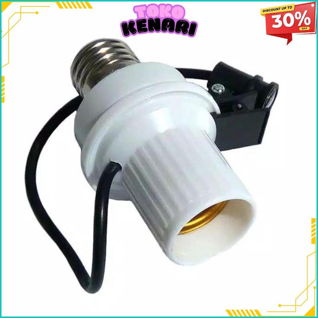 Fitting Lampu Sensor Cahaya Otomatis Untuk Segala Lampu Original Produk