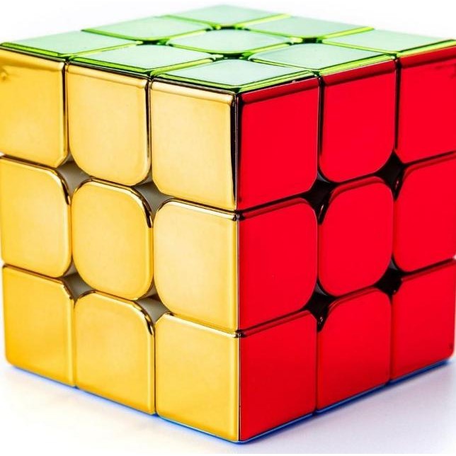 Rubik Cyclone Boys Metallic 3X3 M Magnetic Cube 3X3X3 Stierless