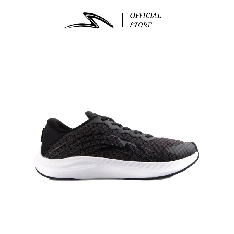 SPECS SEPATU RUNNING RUSHFREE 2 JET BLACK  BLACK WHITE SPE200762