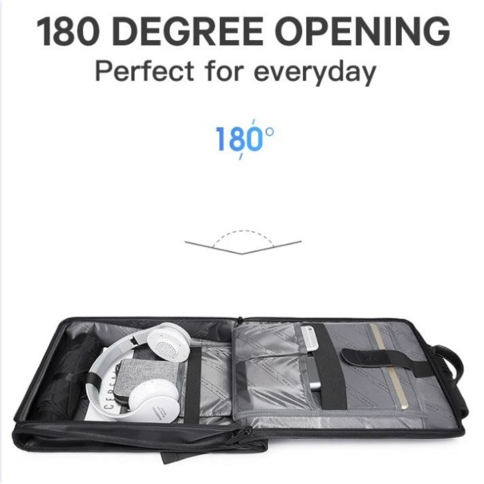 Tas Bange Bg7252 Bag Backpack Ransel Kantor Slim Tipis Laptop 14 Inch