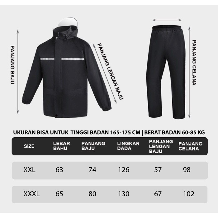 jas hujan ponco - jas hujan poncho - jas hujan ponco tebal - jas hujan ponco big size - jas hujan
