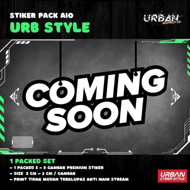 

Wrap* Urbstyle Stiker Pack Logo Brand P1 By Urban District Id Wrap Skin Garksin CUSTOM Gratis (2pcs)