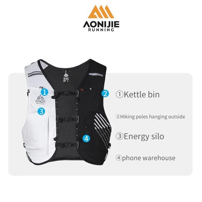 Aonijie C9116 Hydration Backpack Vest - 10L Trail Running - RED