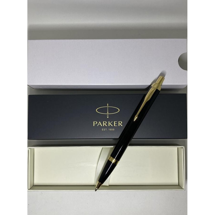 

Pulpen Parker New Im Black Original BP GT ( Klip Emas )