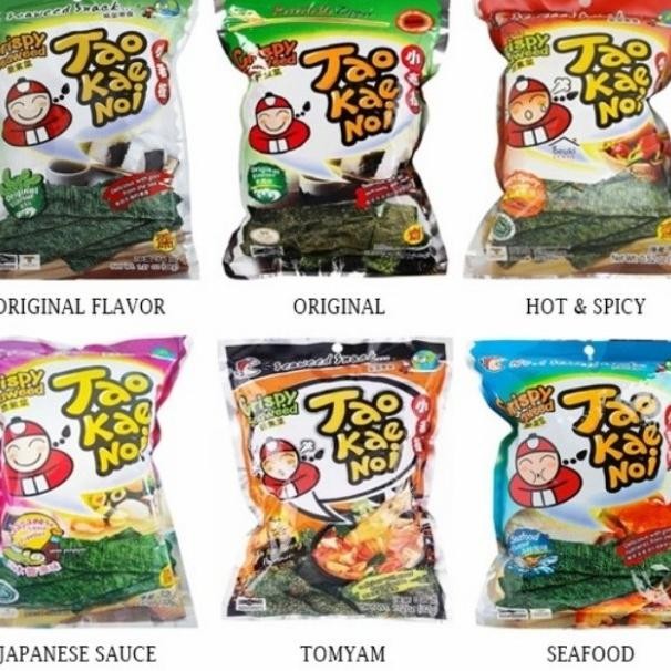 

Tae Kae Noi Crispy Seaweed 32 Gram All Variant / Spicy Halal