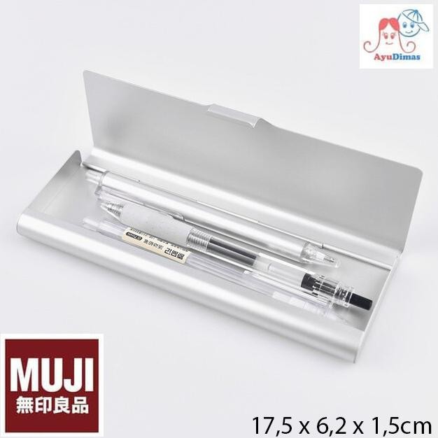 

BEBAS ONGKIR - Muji - Alumunium Pencil Case - kotak / tempat pensil