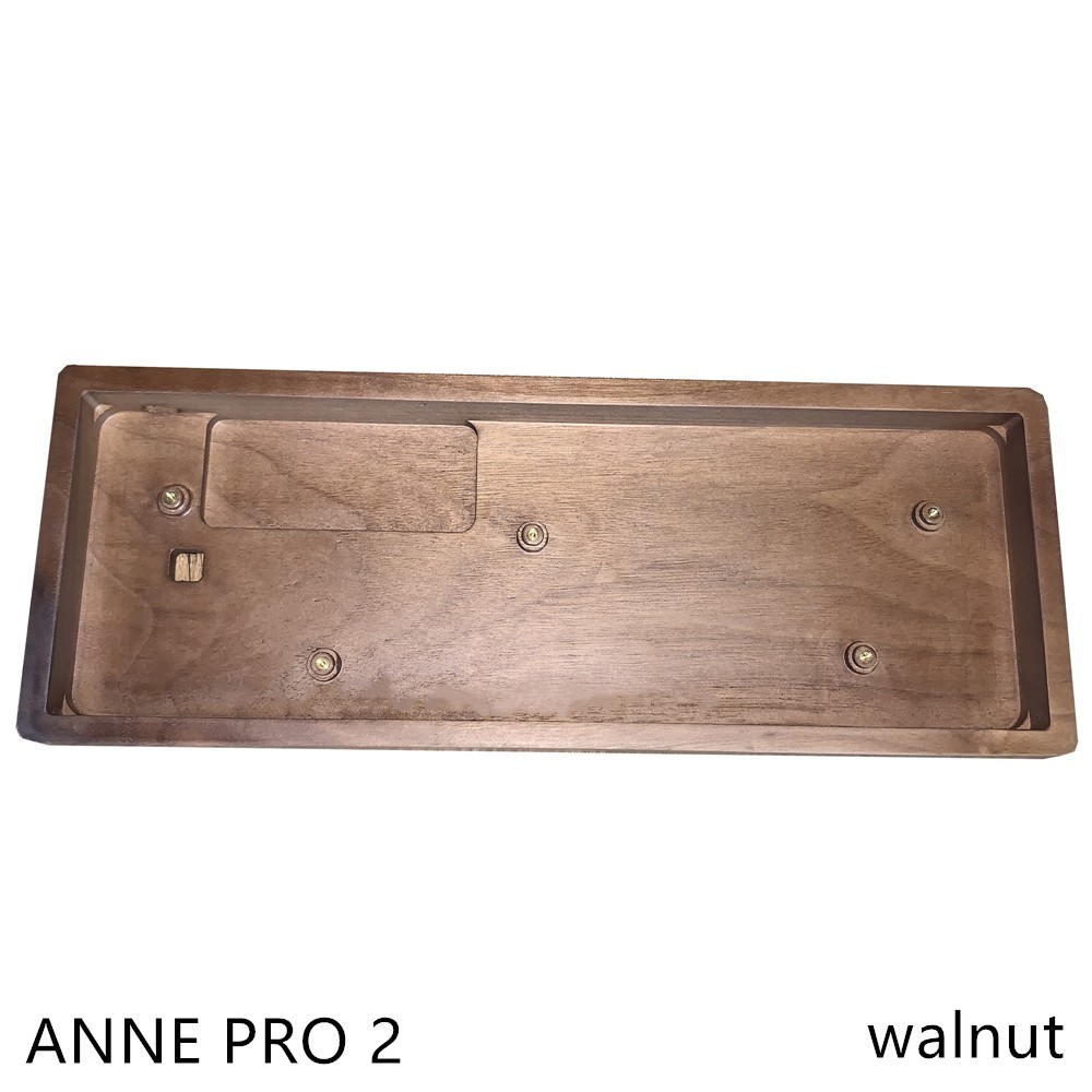 Casing Kayu Untuk Anne Pro 2 Mini Portable 60% Keyboard Mekanik Kayu Kenari Hitam Anne Pro 2case |DV