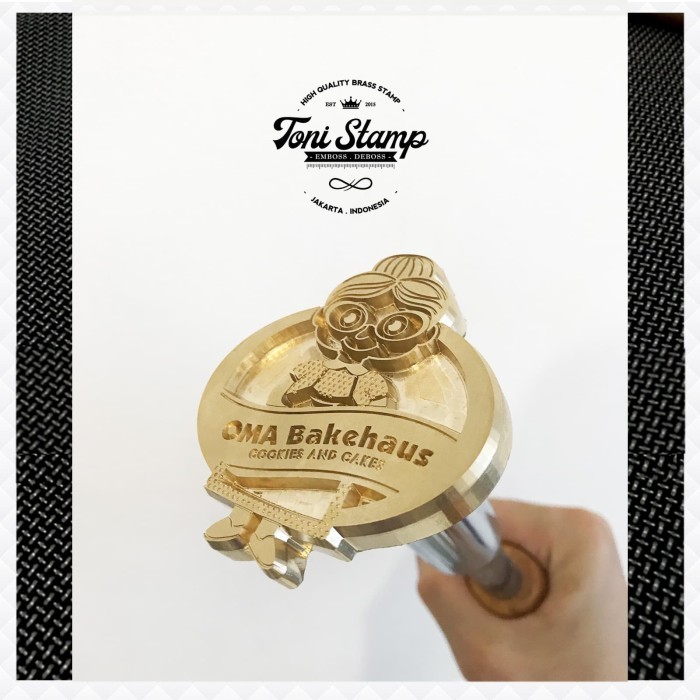 

Plat Matras Emboss Deboss kulit hot print hot stamp kuningan Custom