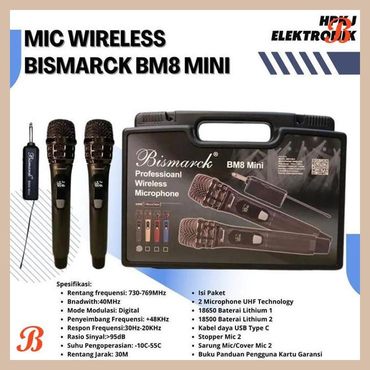 | HKJ | MIC MICROPHONE WIRELESS BISMARCK BM 8 MINI MIC WIRELLESS BISMARCK BM-8