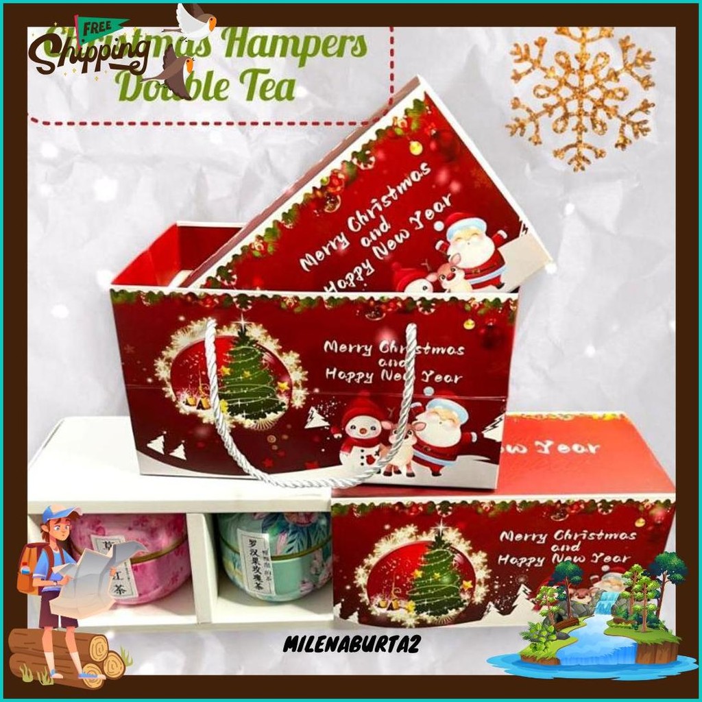 

Christmas Hampers Natal / Christmas Gift Kado Natal Duo Varian Tea Kilat