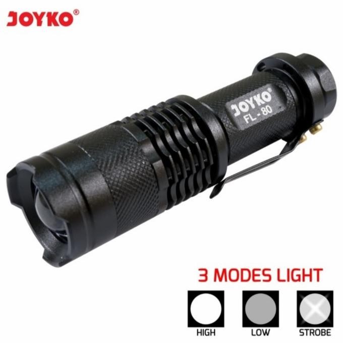 

TERSEDIA SENTER LED FL80 / FLASHLIGHT LED JOYKO FL 80 ORIGINAL