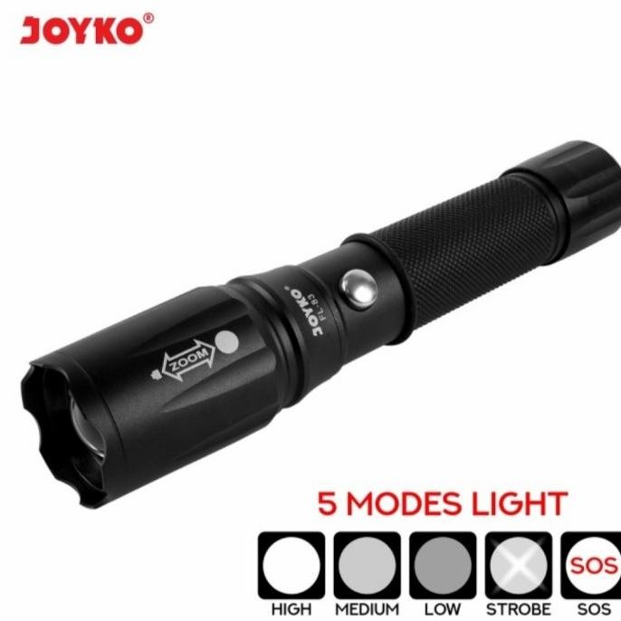 

TERSEDIA RECHARGEABLE SENTER LED FL83 / FLASHLIGHT LED ISI ULANG JOYKO FL 83