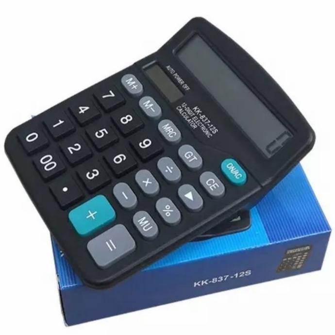 

TERSEDIA CALCULATOR 12 DIGIT CT 837 S CHECK CORRECT - KALKULATOR MEJA CT 837S