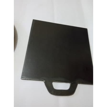 Wajan Persegi Plat Baja Alat Panggangan Roti Sosis Burger 45CM