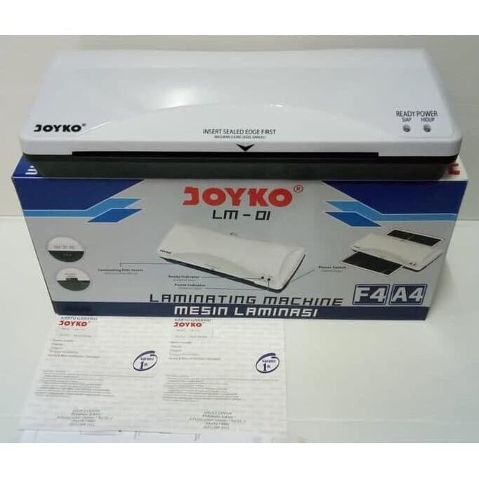 

TERSEDIA MESIN LAMINATING JOYKO LM01 UKURAN A4 & F4 / LAMINATOR LOW WATT LM-01