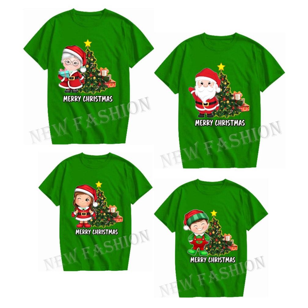 WTYU TELLY KAOS ATASAN COUPLE NATAL KELUARGA KAOS HIJAU