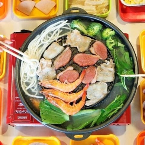 MOOKATA Panci Grill Pan bulgogi 2 in 1 Rebusan Kuah Pemanggang