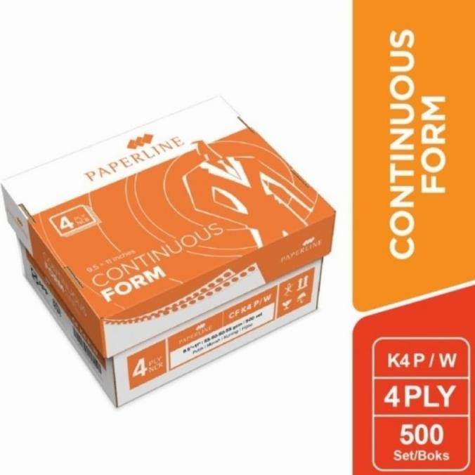 

TERMURAH - kertas continuous form 4 ply 9,5x11 paperline/sinar dunia murah