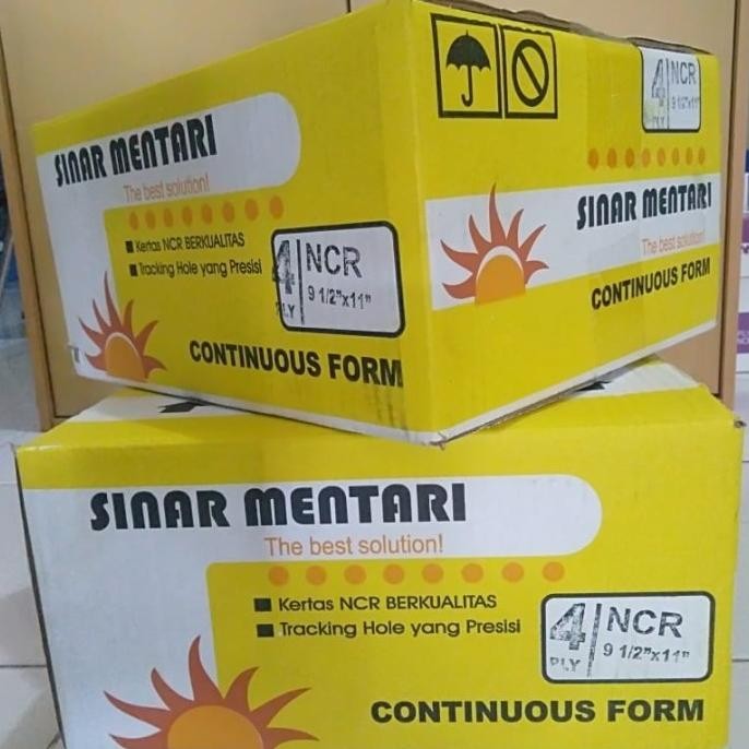 

NEW Continuous Form 4 Ply Full Ncr Uk 9,5" X 11" Sinar Mentari