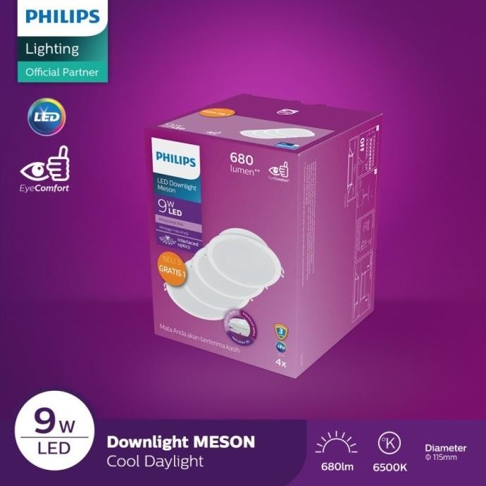 

TERSEDIA LAMPU DOWNLIGHT LED MULTIPACK 59449 MESON 9W BELI 3 GRATIS 1