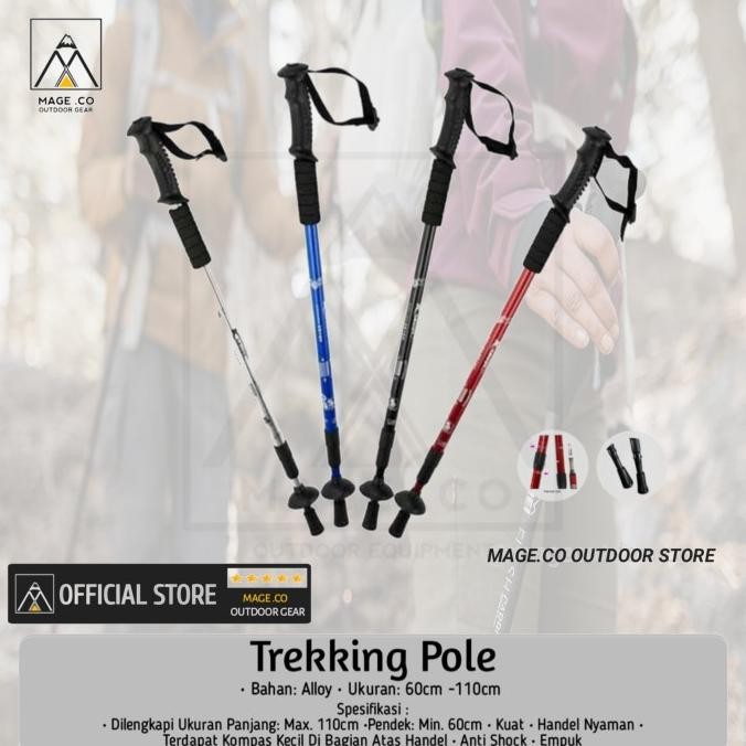 tracking pole / treking pole / treking pool / tongkat pendakian outdoo TERMURAH