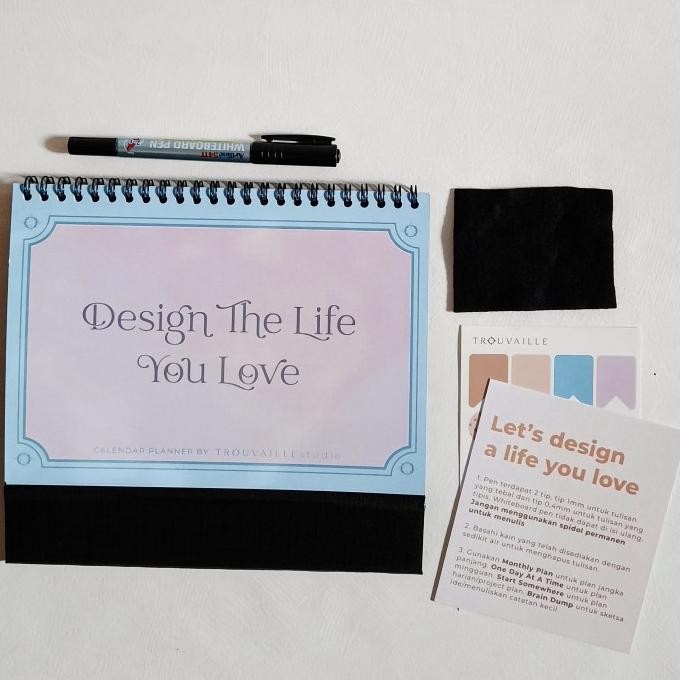 

Kalender Meja Hardcover A5/ Erasable Calendar By Trouvaille Original Dan Terpercaya