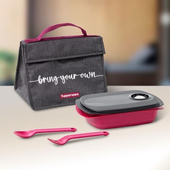 Kotak bekal makan Tupperware byo lunch box set