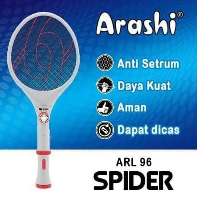 

TERSEDIA RAKET NYAMUK LISTRIK ARASHI SPIDER ARL 96