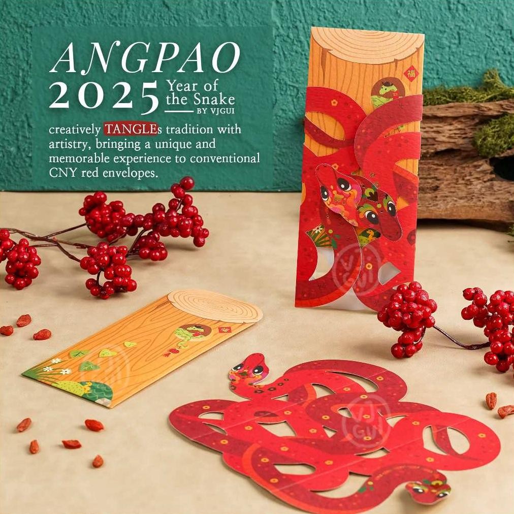 

Angpao Imlek 2025 Snake Angpau Ular Amplop Cny Sincia