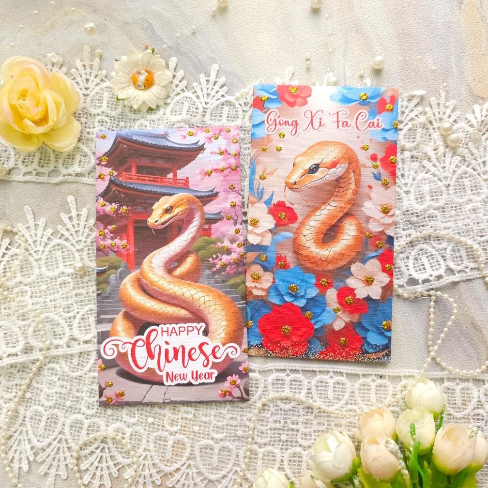 

Angpao Custom Nama Chinese New Year Imlek Sincia Gong Xi Fa Cai Tahun Baru Cina 2025 Ular Snake