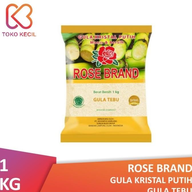 

New Rose Brand Gula Kristal Putih Tebu 1Kg Terbaik